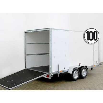 Kofferanhänger BK 200x400cm Höhe:190 2,7t|Rampe|Seitentür